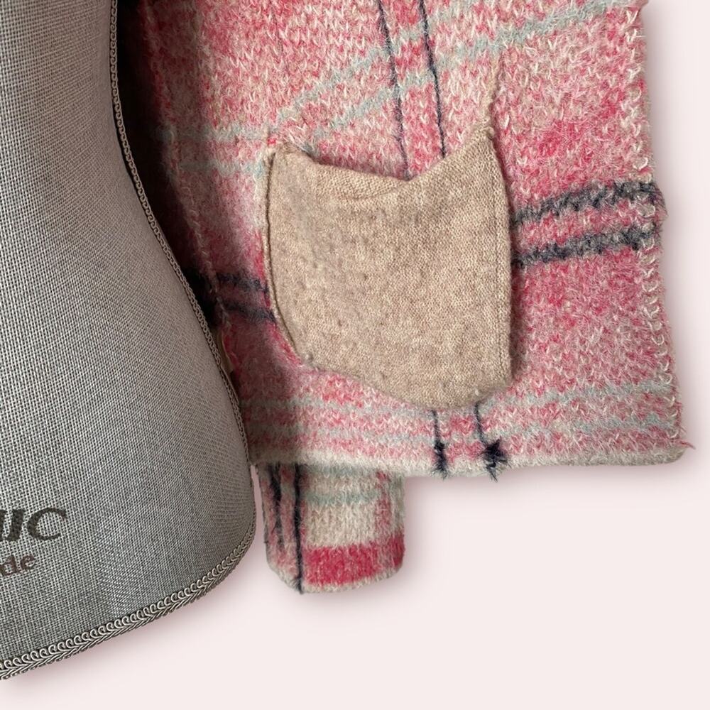 ANTHROPOLOGIE Maeve Aurelia Cozy Plaid Sweater Jacket Supper Soft - Picture 9 of 14